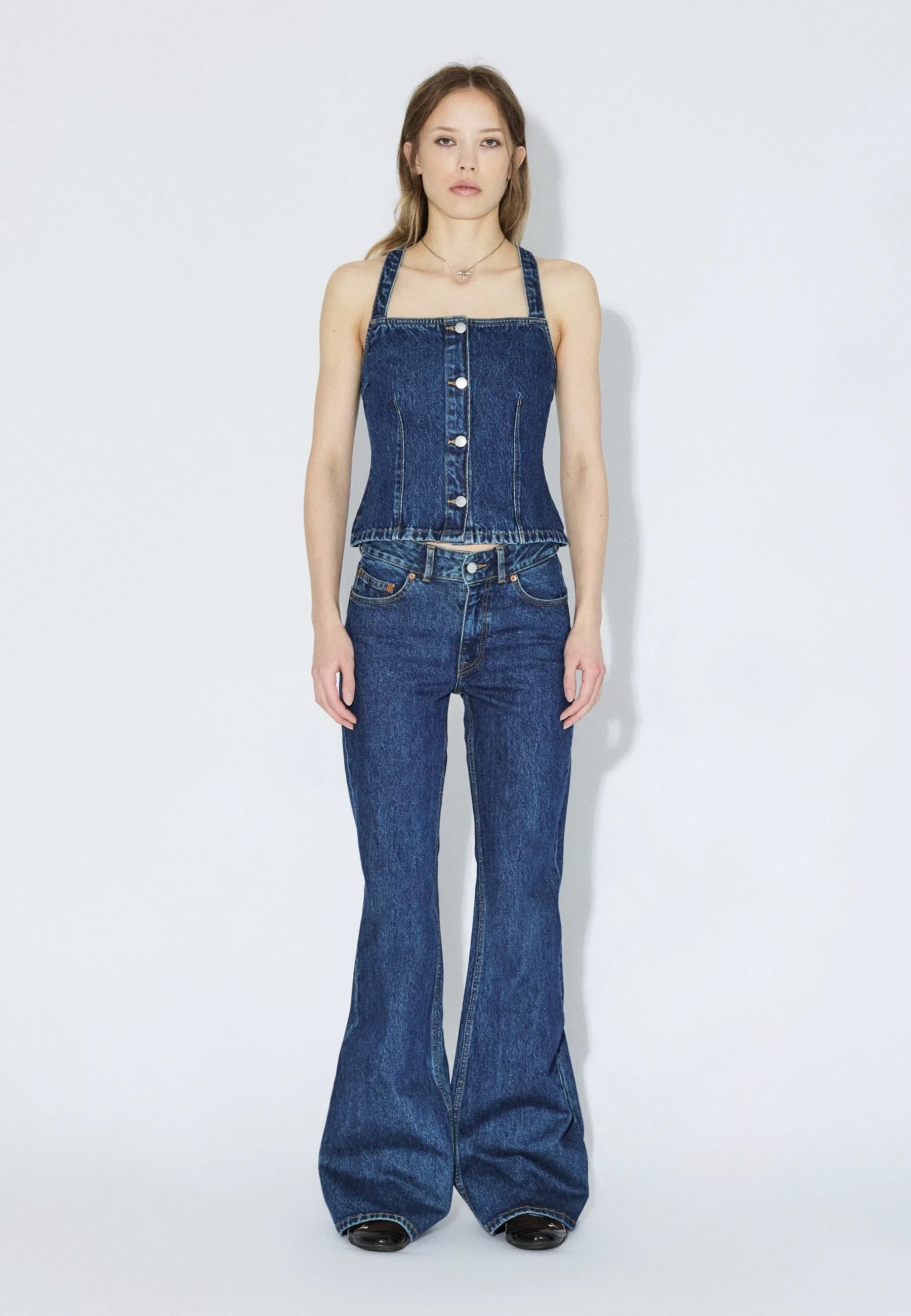 DR DENIM NIAMH TOP STREAN DARK RETRO VINTAGE