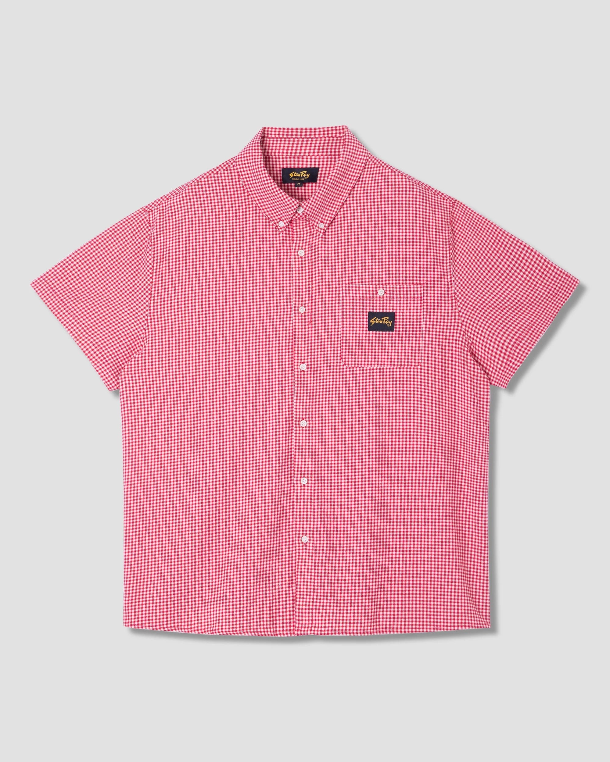 STANRAY S/S FLANNEL RED GINGHAM
