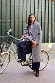 ICHI  JAS DARK NAVY MULTI CHECK
