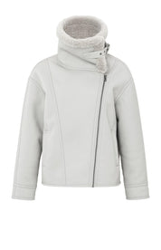 YAYA FAUX JACKET DOVE GRAY