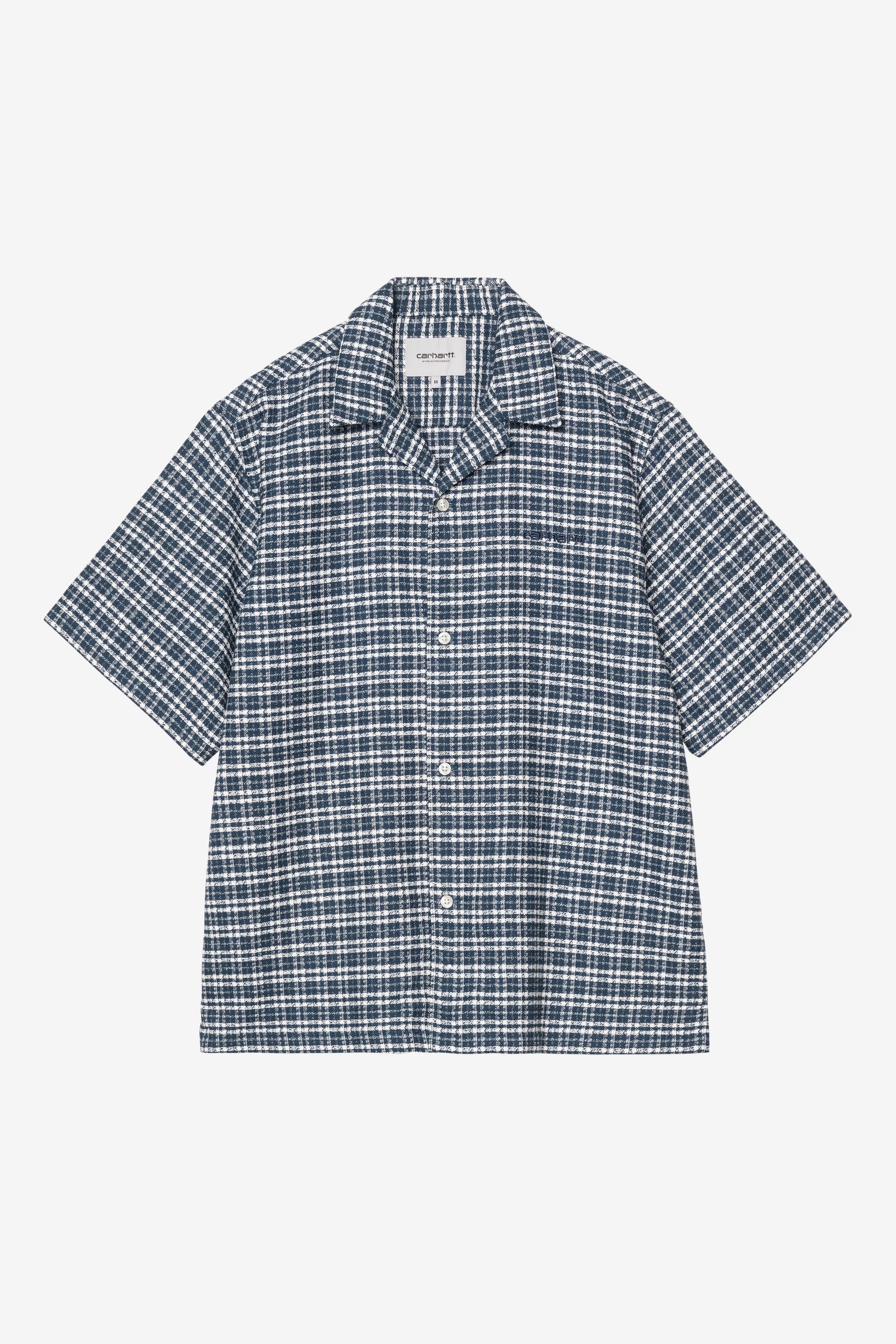 CARHARTT WIP  KANDER S/S KANDER CHECK/BLUE RIVER