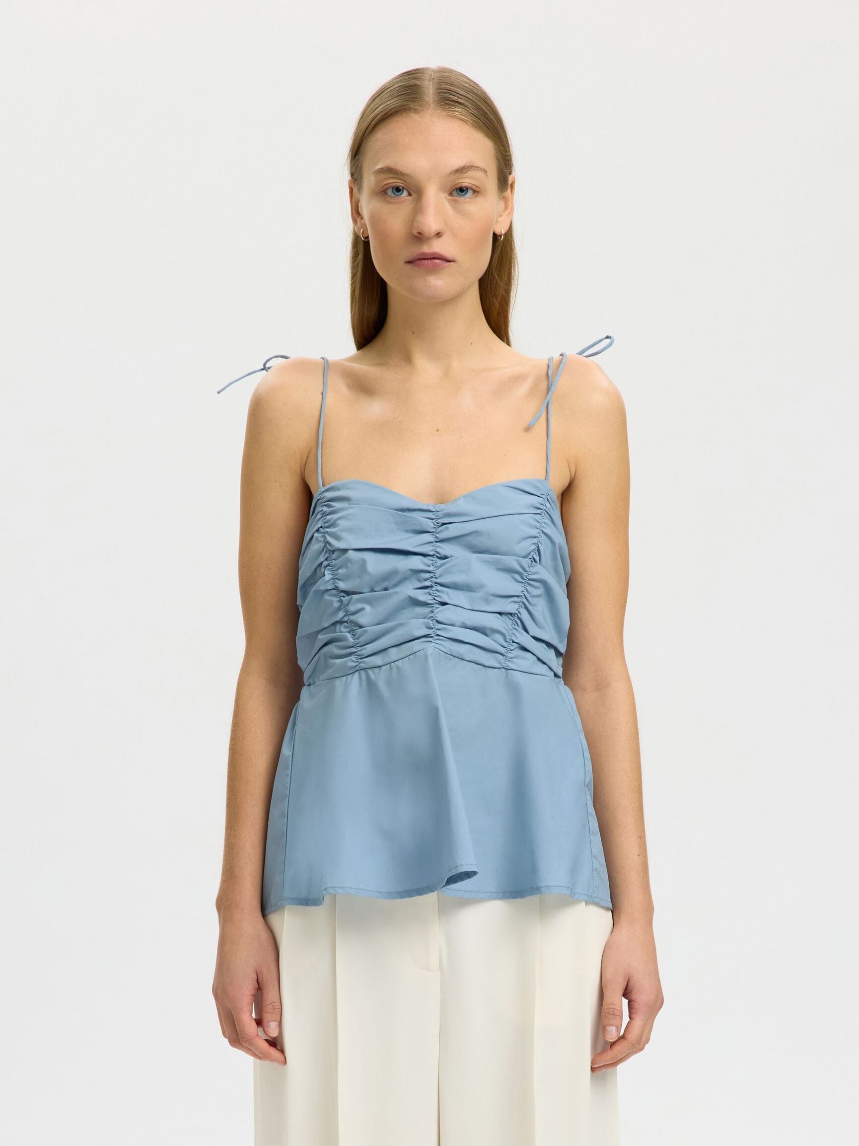 SELECTED DELIA DUSTY BLUE