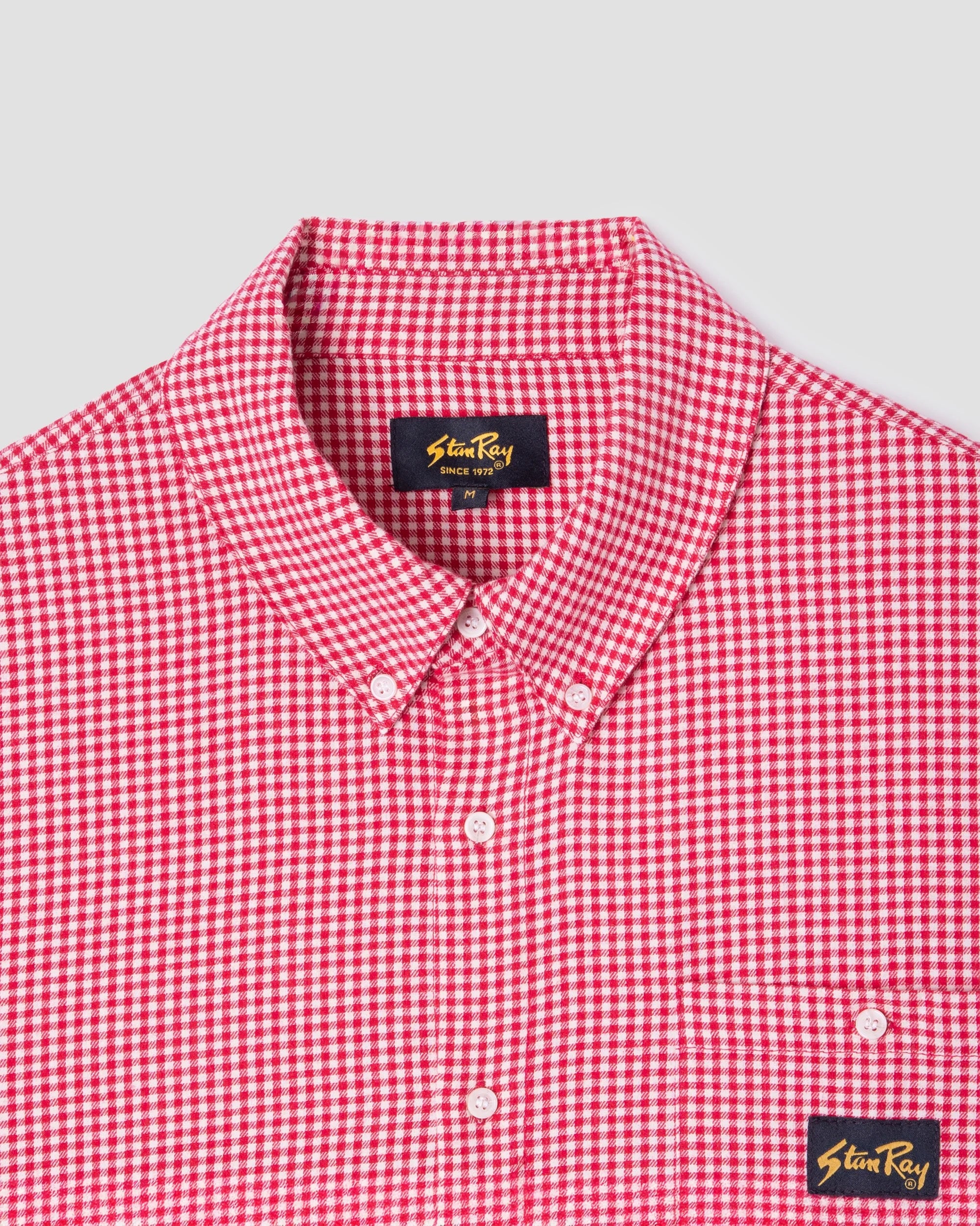 STANRAY S/S FLANNEL RED GINGHAM