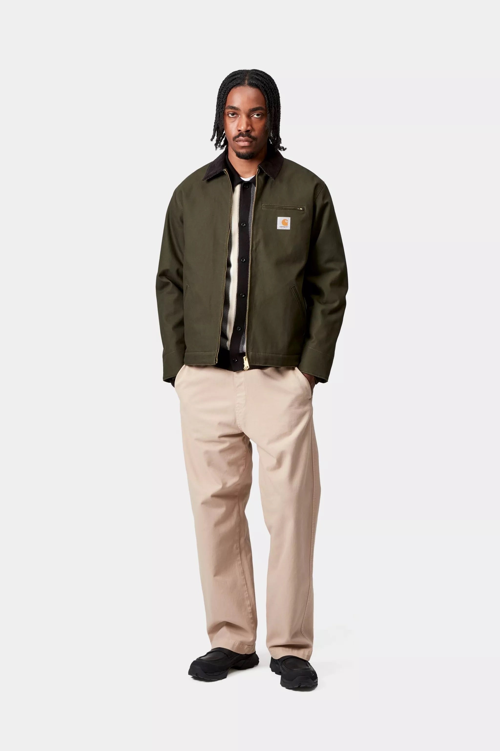 CARHARTT WIP DETROIT OLIVE/BLACK RIDGE