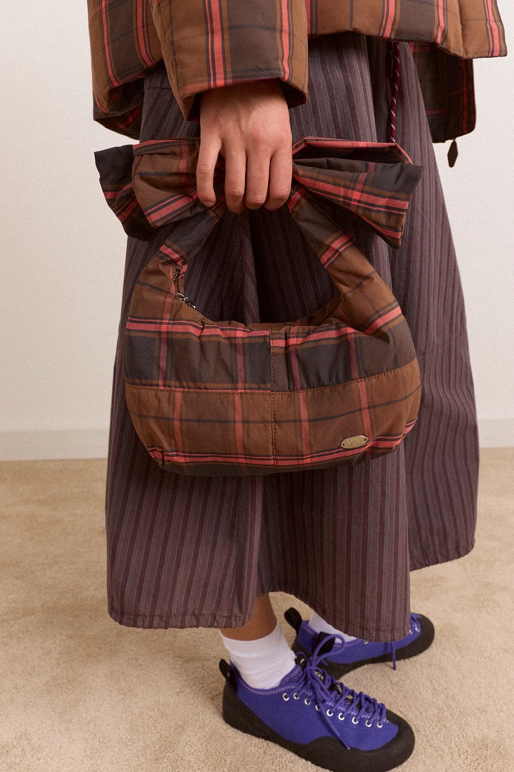 DAMSON MADDER  ROO CHECK TIE BAG MULTI