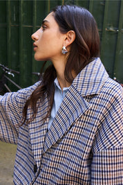 ICHI  JAS DARK NAVY MULTI CHECK