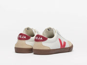 VEJA VOLLEY OT LEATHER WHITE/PEKIN/BARK