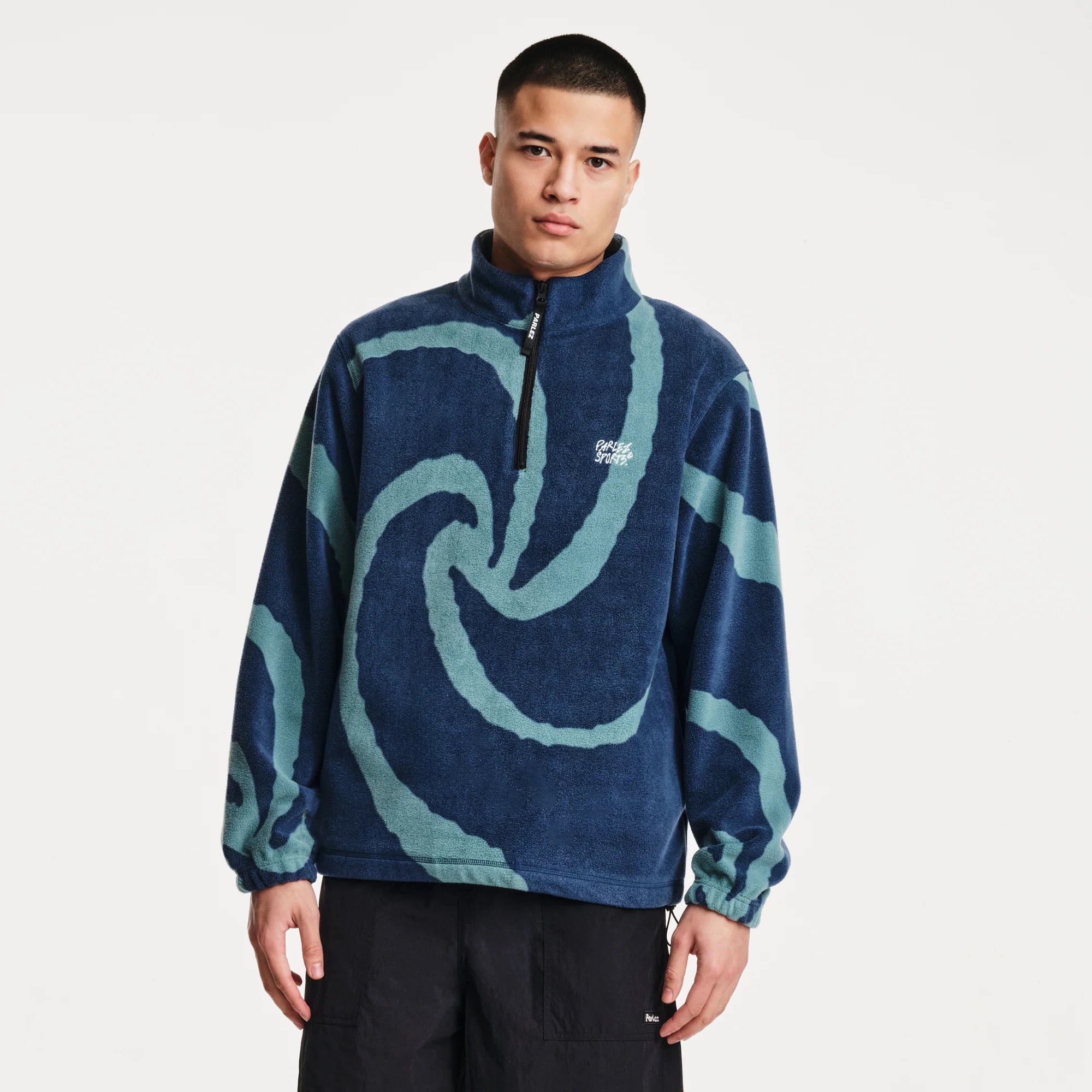 PARLEZ CHEVY 1/4 ZIP LAGOON