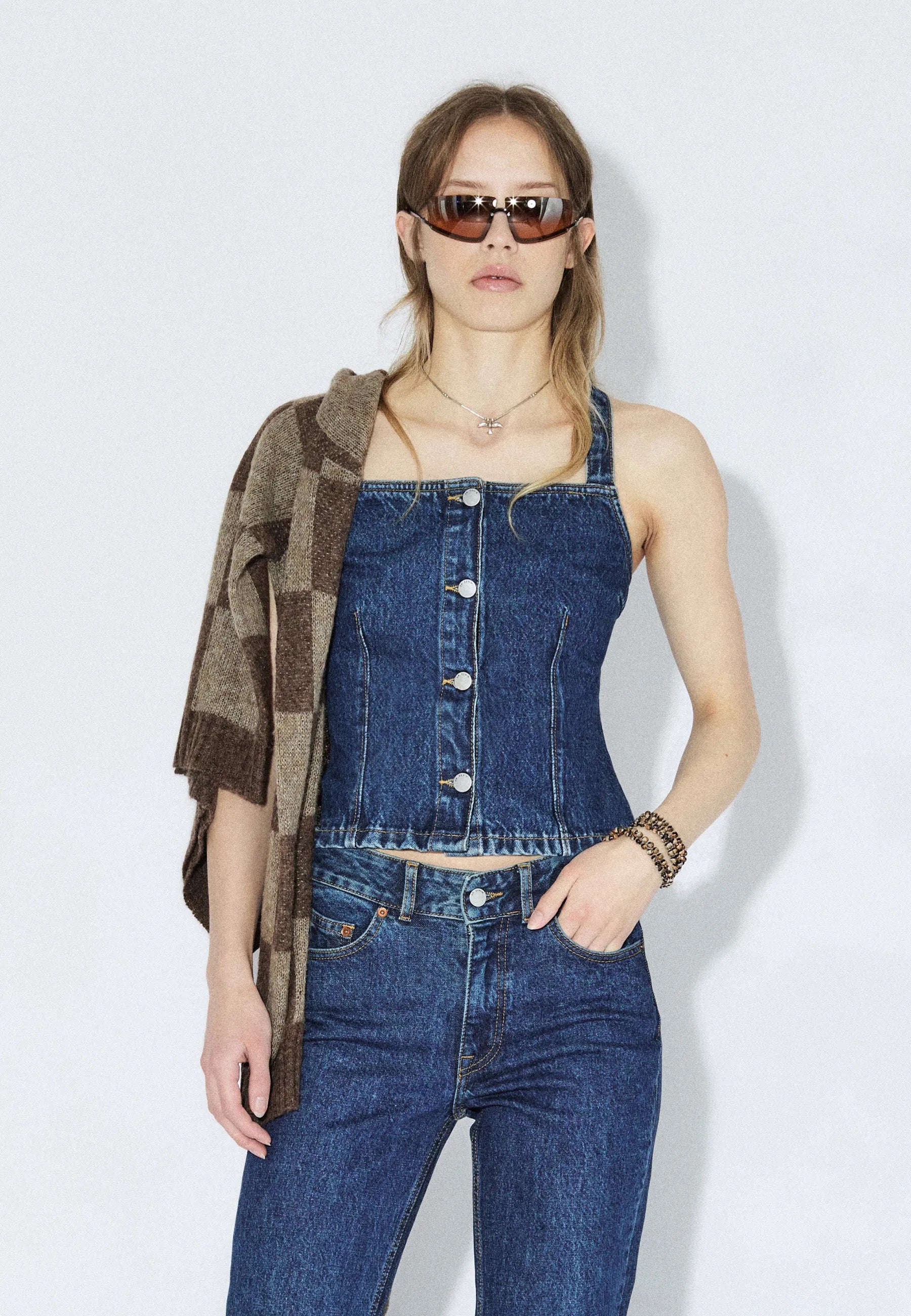 DR DENIM NIAMH TOP STREAN DARK RETRO VINTAGE