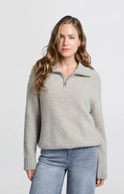 YAYA BOUCLE COLLAR DOVE GRAY