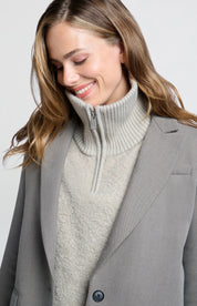 YAYA BOUCLE COLLAR DOVE GRAY