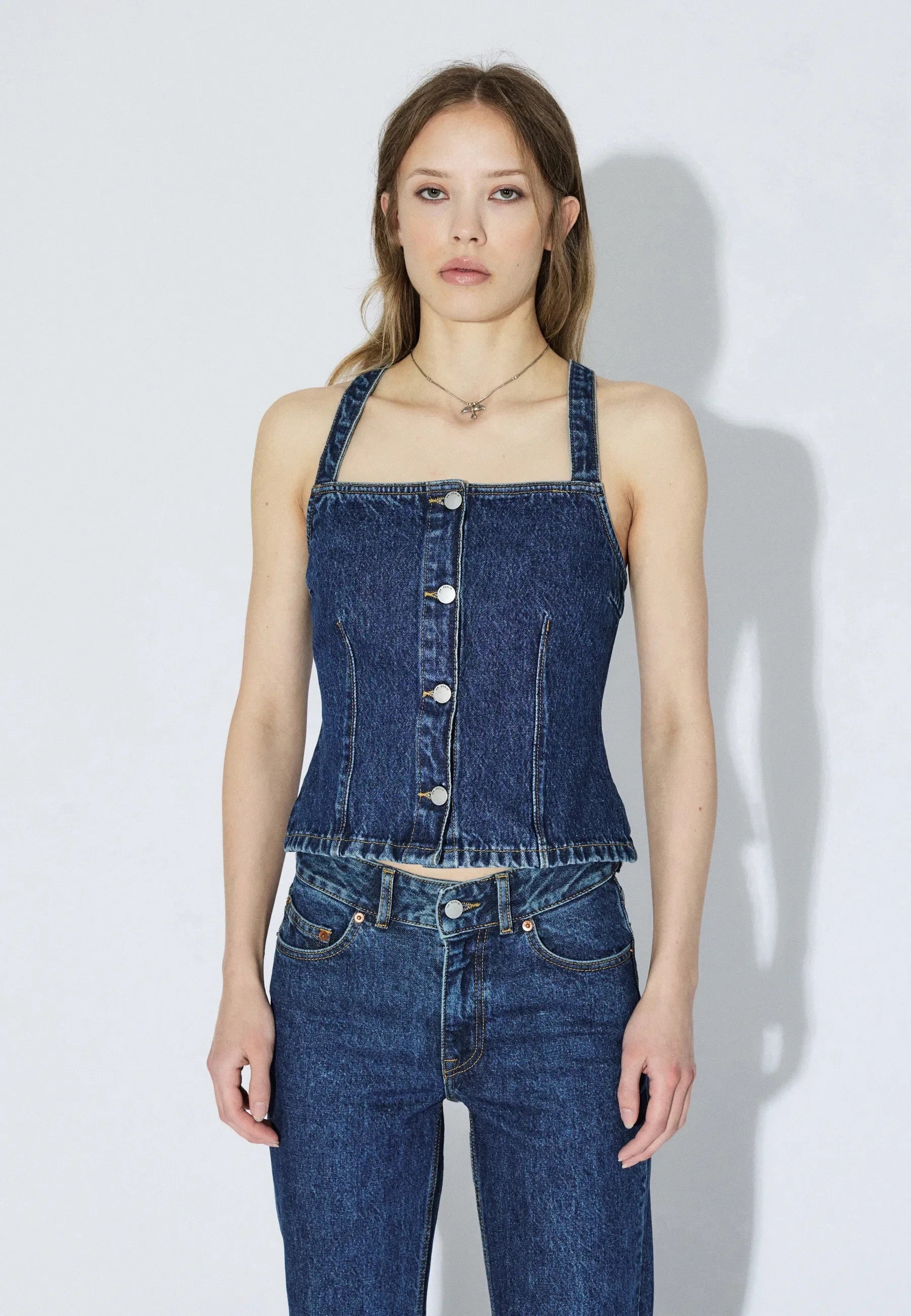DR DENIM NIAMH TOP STREAN DARK RETRO VINTAGE
