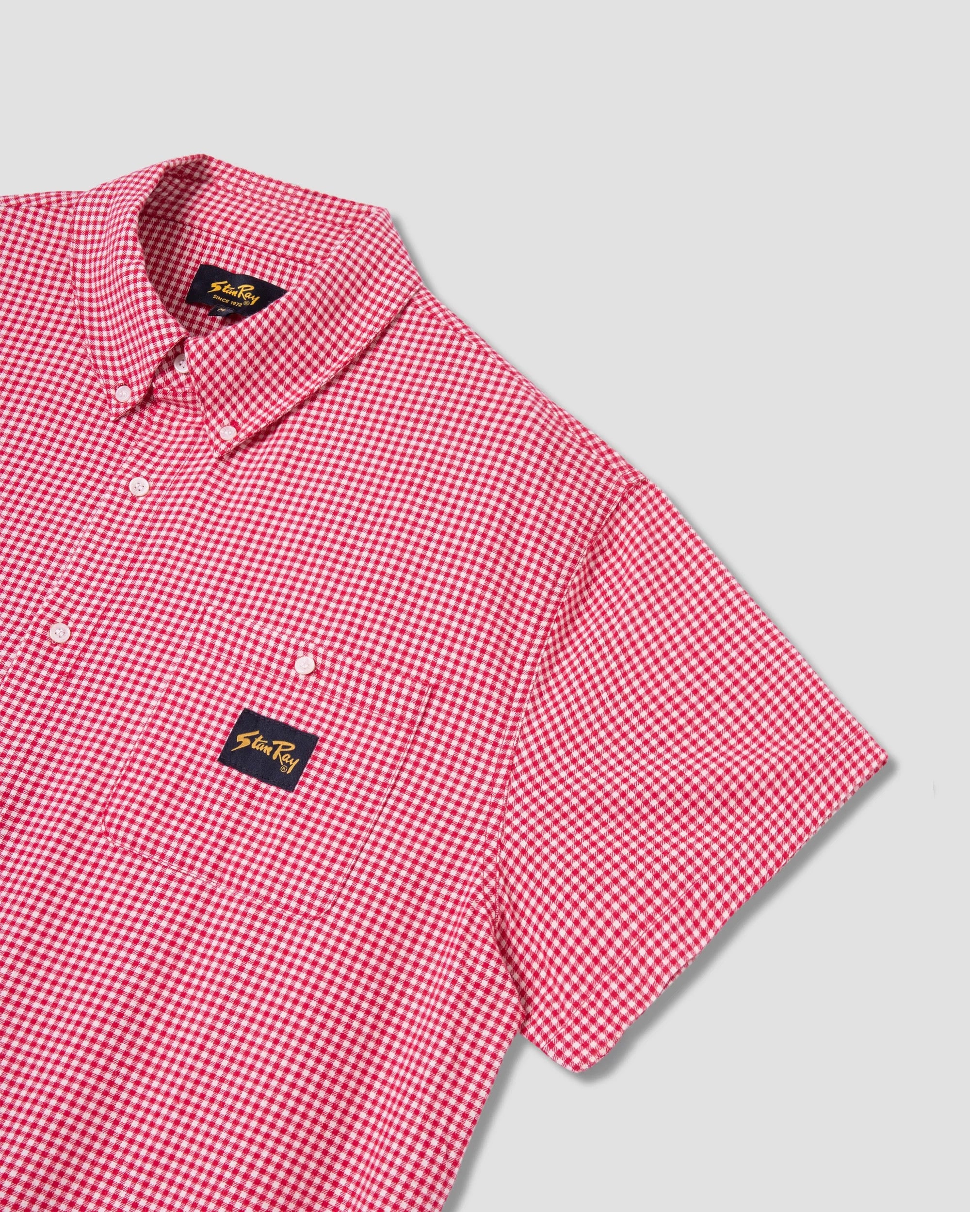 STANRAY S/S FLANNEL RED GINGHAM