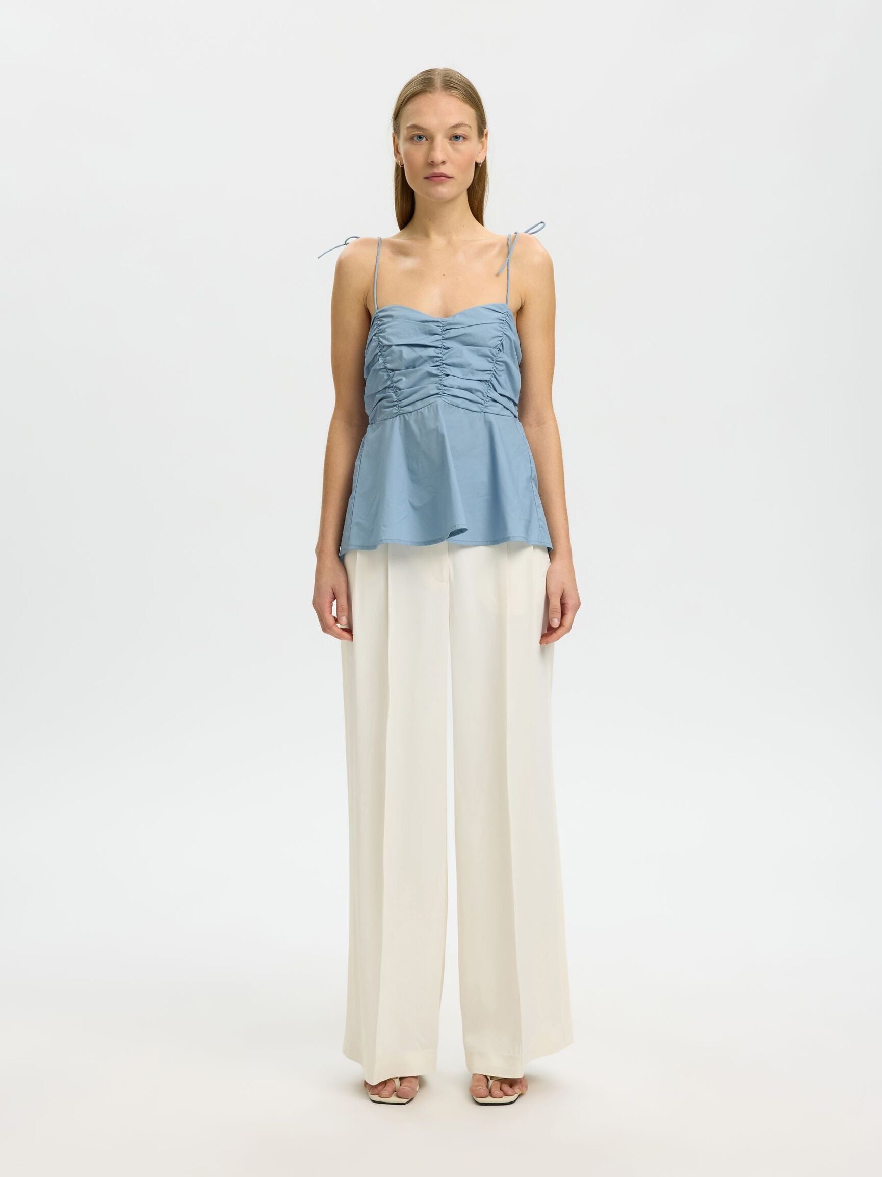 SELECTED DELIA DUSTY BLUE