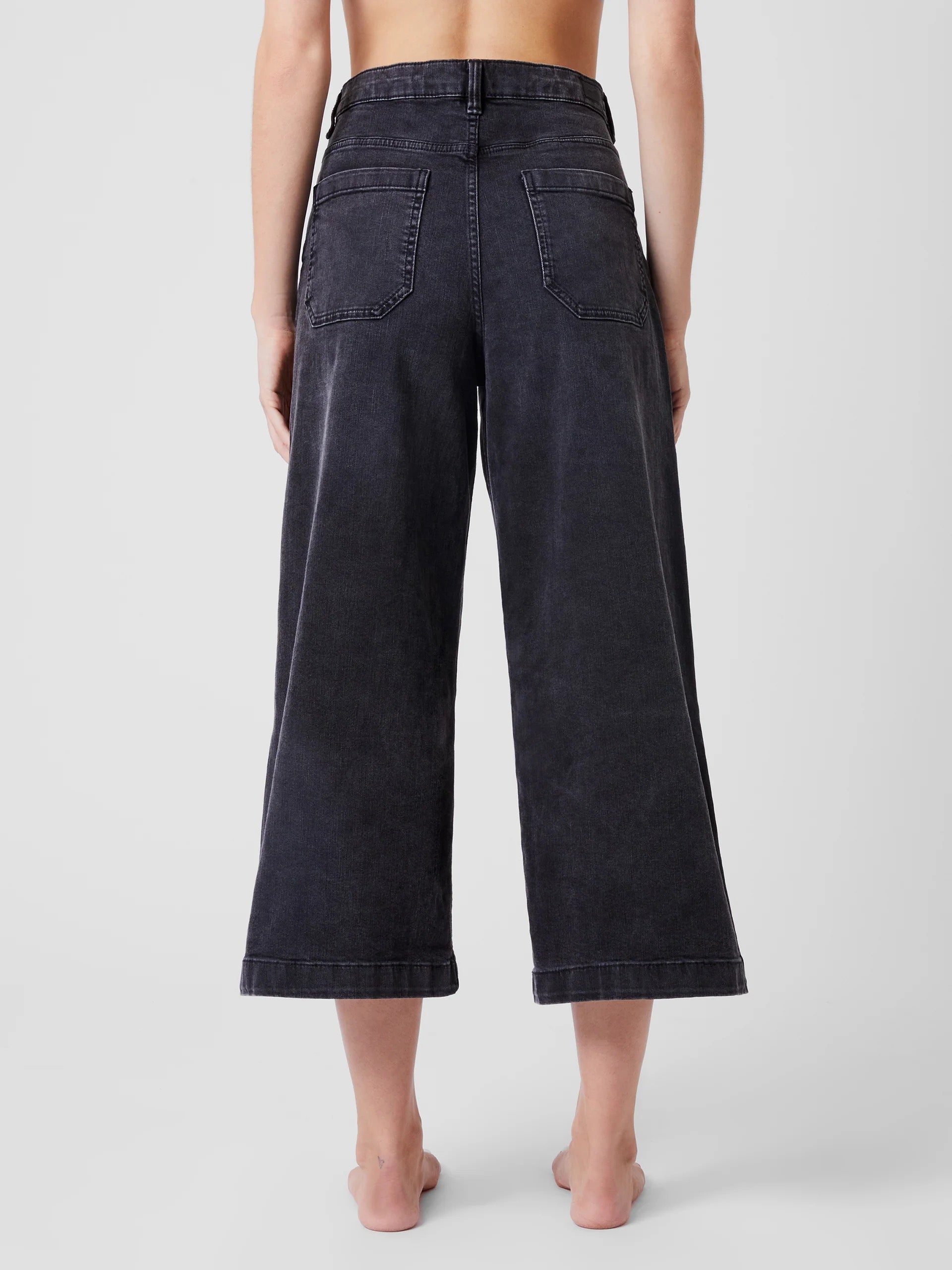 FRENCH CONNECTION STRETCH CULOTTE Black