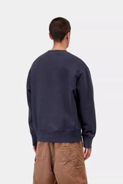 CARHARTT WIP  1989 WINNERS SWEAT DARK NAVY HEAVY STONEWASH