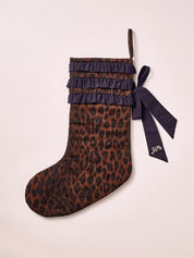 DAMSON MADDER STOCKING DARK LEOPARD/NAVY