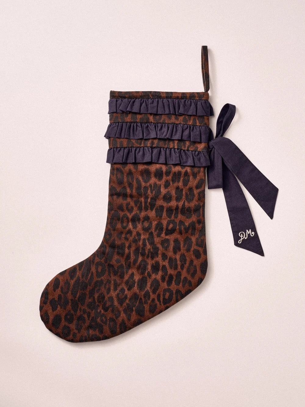 DAMSON MADDER STOCKING DARK LEOPARD/NAVY