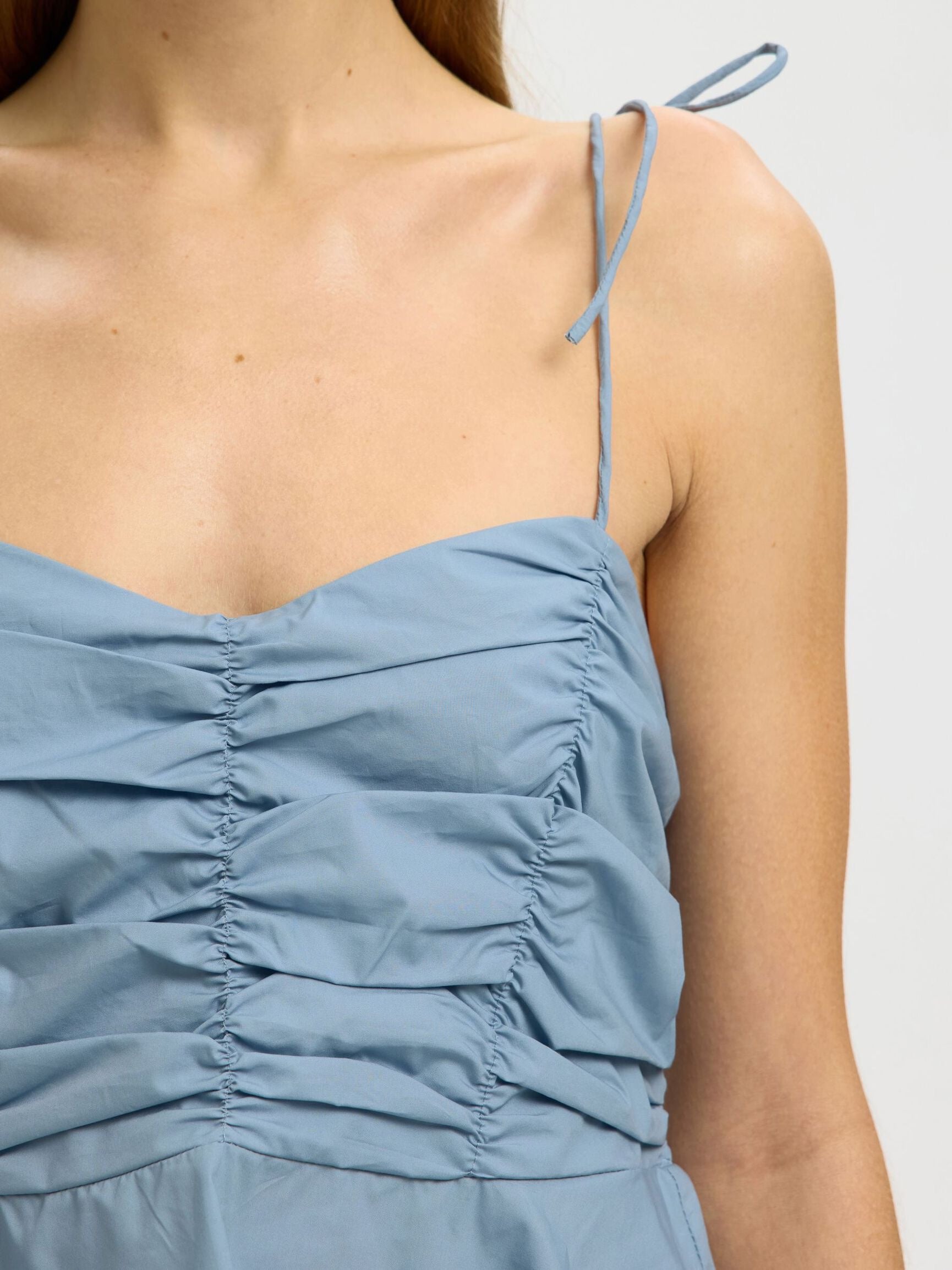 SELECTED DELIA DUSTY BLUE