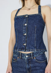 DR DENIM NIAMH TOP STREAN DARK RETRO VINTAGE