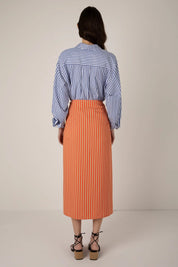 VIVERE  ALBANE ORANGE SAND SKIRT