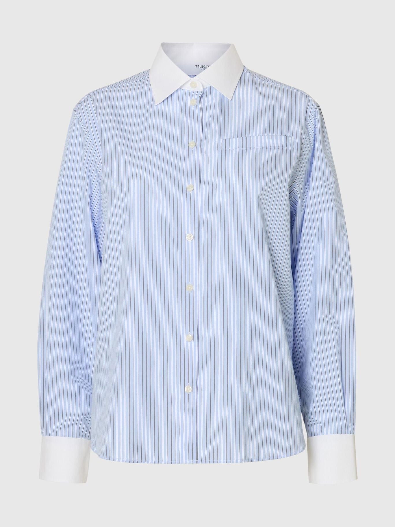 SELECTED FILINA RELAXED BLUE STRIPE SHIRT