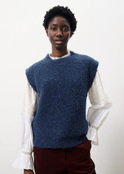 FRNCH KNIT VEST NAGIA BLEU MARINE