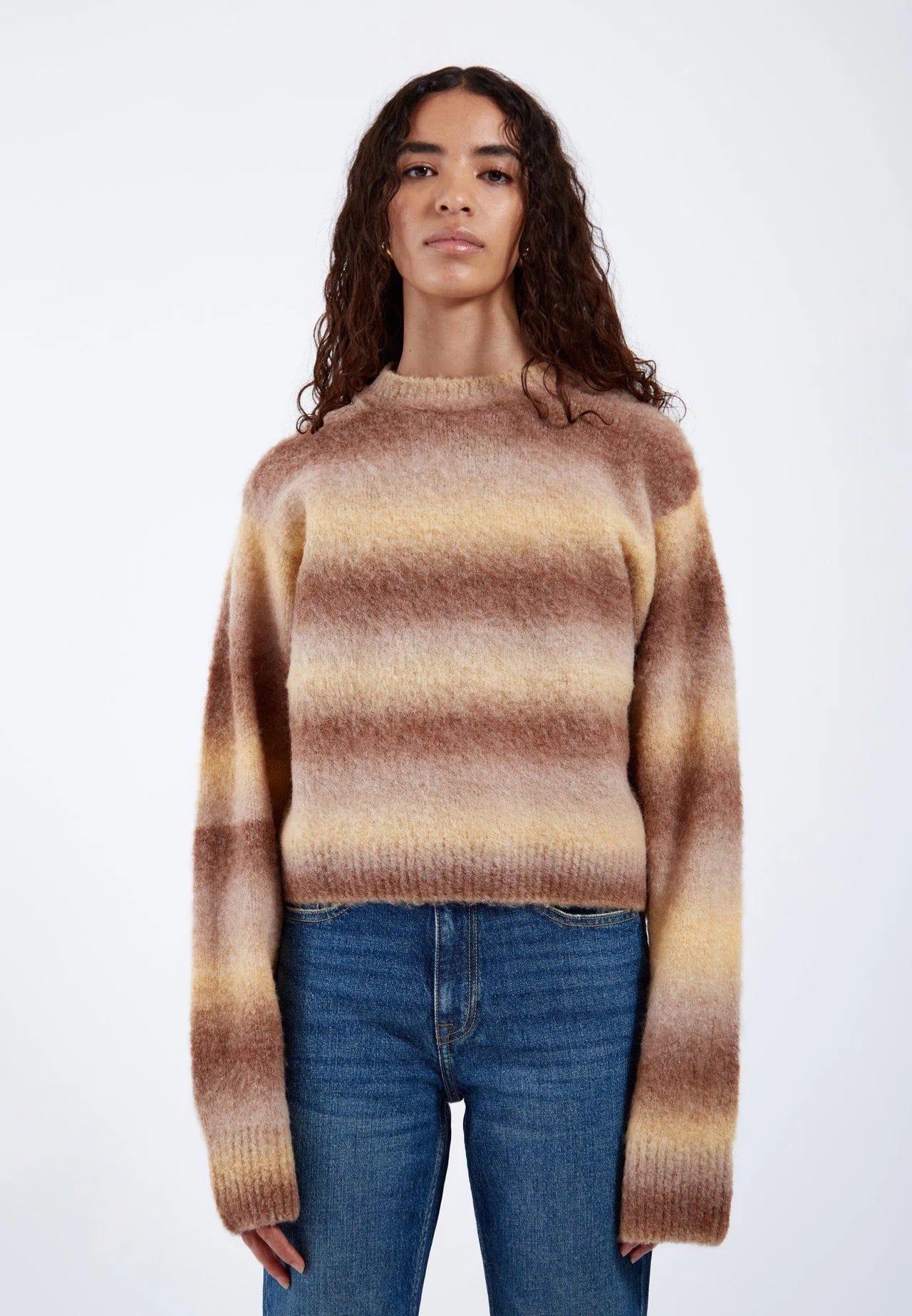 DR DENIM MOIRA SWEATER FADE YELLOW