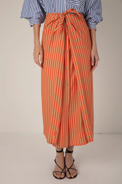 VIVERE  ALBANE ORANGE SAND SKIRT