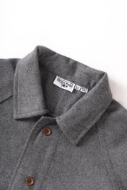 SERVICE WORKS  FLANNEL O SHIRT CHARCOAL