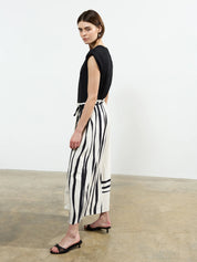 FRENCH CONNECTION  GENEVIEVE SKIRT WHTE/BLACK
