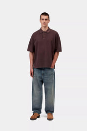 CARHARTT WIP  AARON PANT BLUE WORN USED WASH
