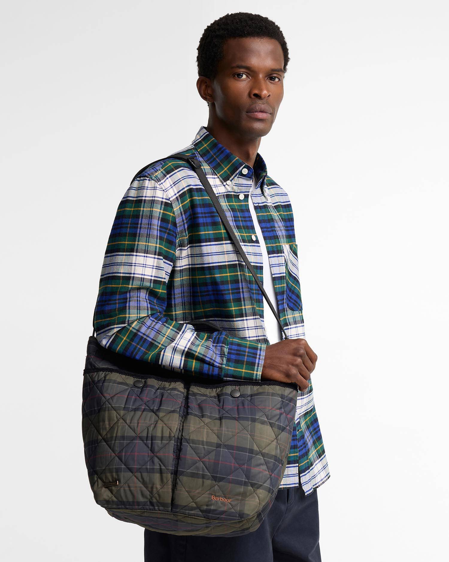 BARBOUR  LIDDESDALE TOTE SHADOW CLASSIC TARTAN