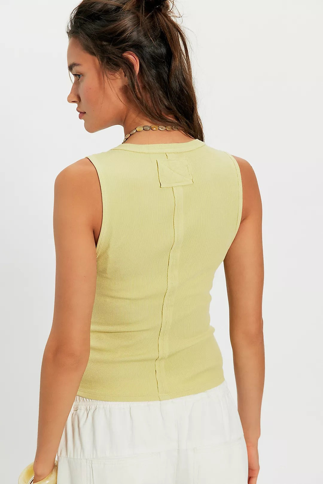 FREE PEOPLE JAMIE HENLEY TANK Yellow