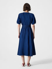 FRENCH CONNECTION  ZAVES SS CHAMBRAY DRESS