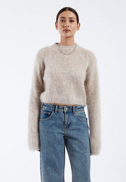 DR DENIM MOIRA SWEATER BRUSHED SILVER LINING