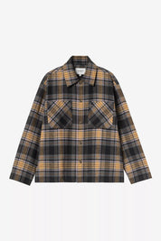 CARHARTT WIP  LS PARSON CHECK DUSTY H BROWN