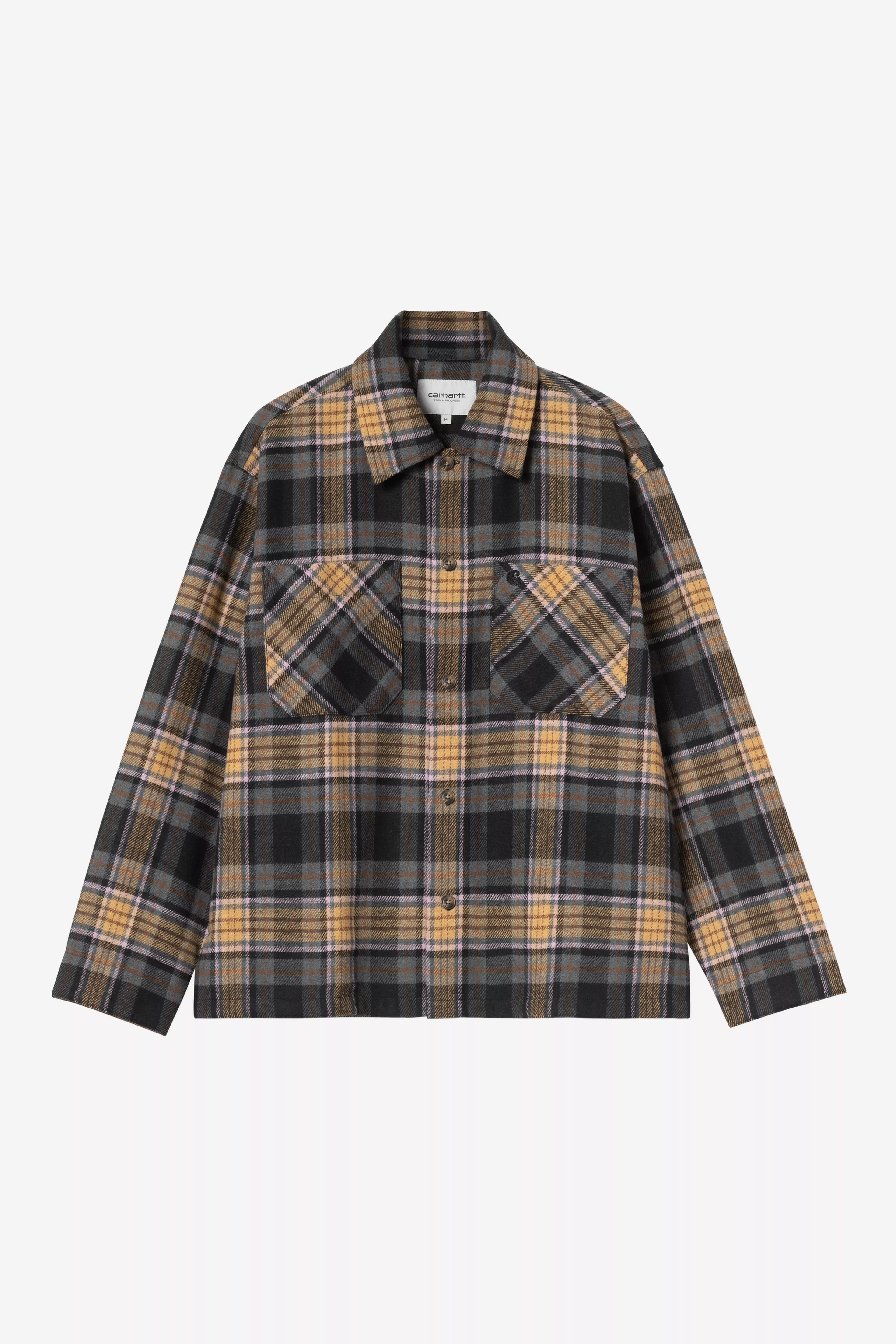 CARHARTT WIP  LS PARSON CHECK DUSTY H BROWN