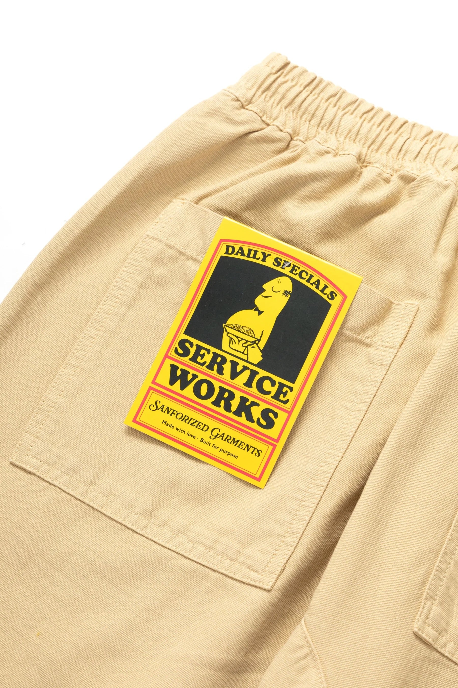 SERVICE WORKS  CHEF PANT PALE KHAKI