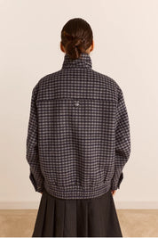 DAMSON MADDER PIXIE WOOL BOMBER Blue