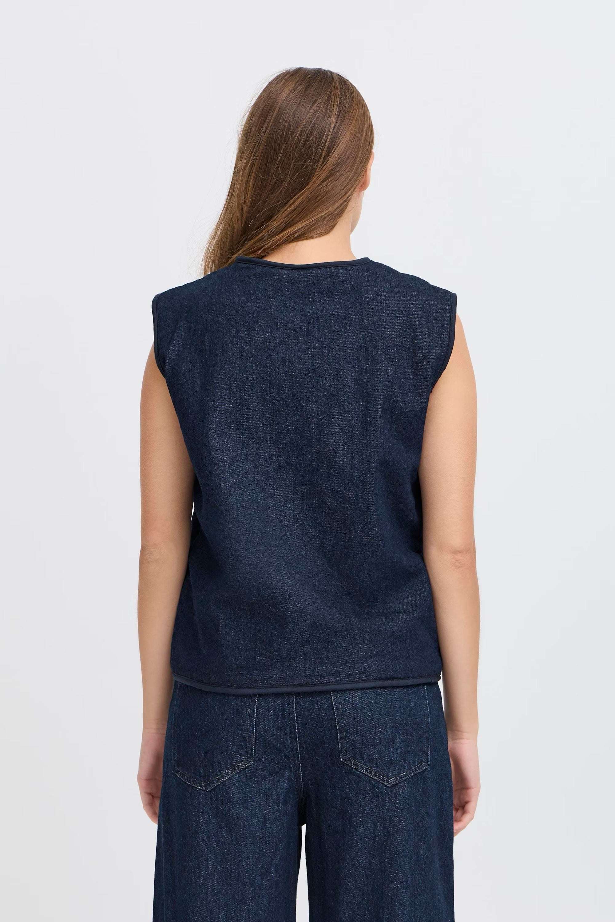 ICHI  HIRAMO W COAT DENIM