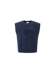 FRNCH KNIT VEST NAGIA BLEU MARINE