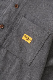 SERVICE WORKS  FLANNEL O SHIRT CHARCOAL