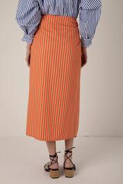 VIVERE  ALBANE ORANGE SAND SKIRT