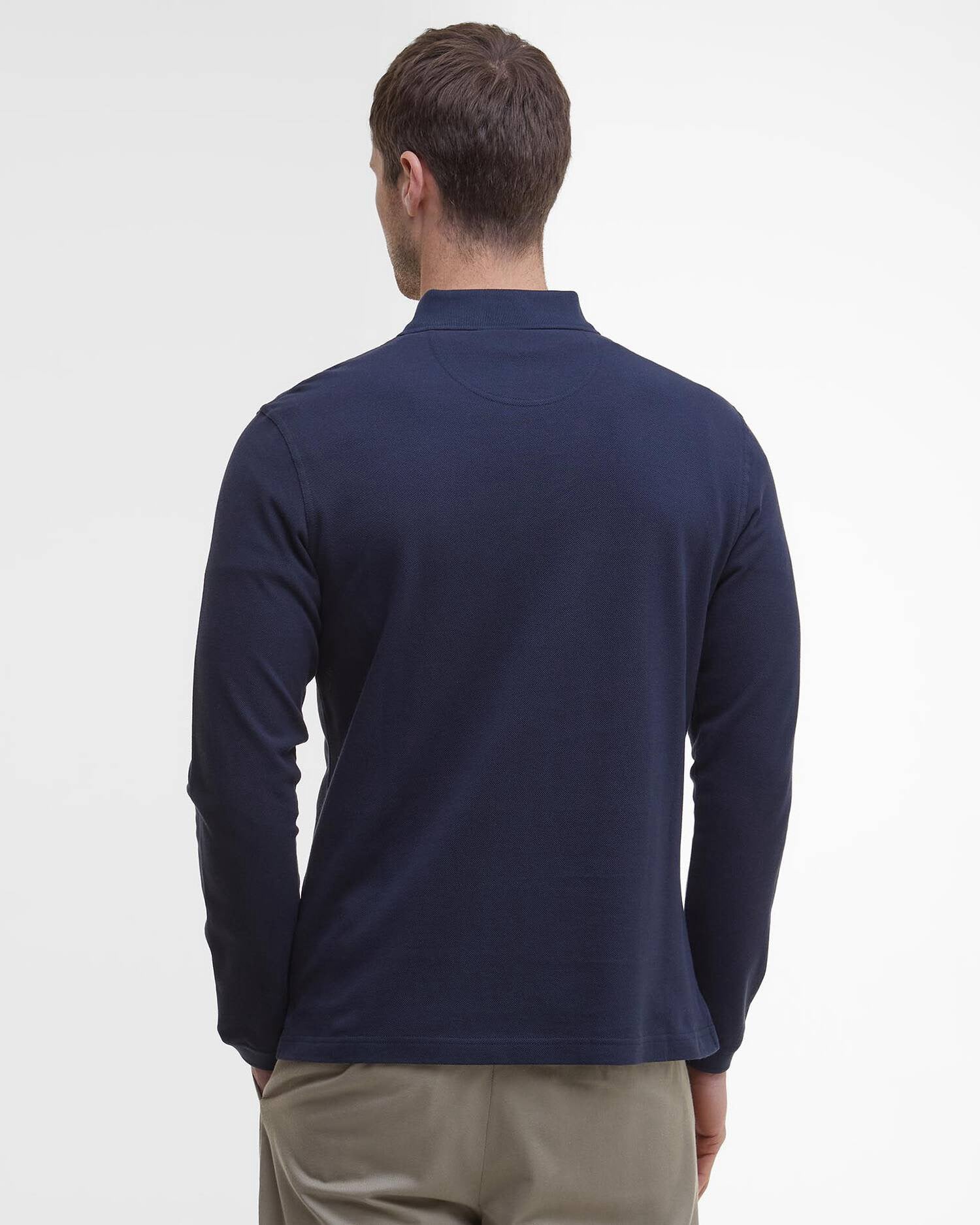 BARBOUR POLO LS NAVY