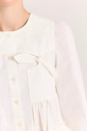 DAMSON MADDER  LETTIE BOW White