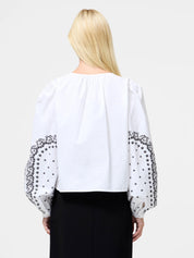 FRENCH CONNECTION  CAMBRIA TIE WHITE/BLACK