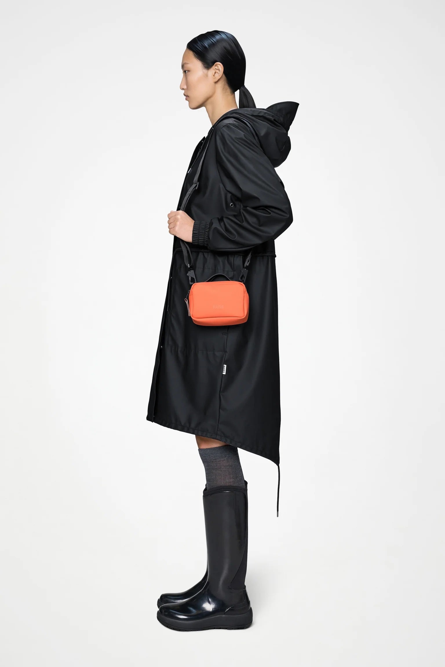 RAINS BOX BAG MICRO EMBER