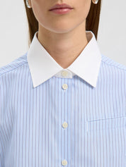 SELECTED FILINA RELAXED BLUE STRIPE SHIRT