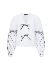 FRENCH CONNECTION  CAMBRIA TIE WHITE/BLACK